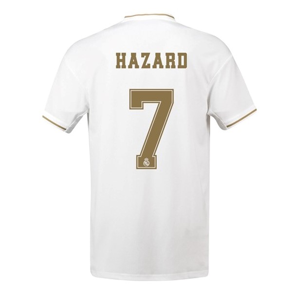 Camiseta Real Madrid NO.7 Hazard Primera equipación 2019-2020 Blanco